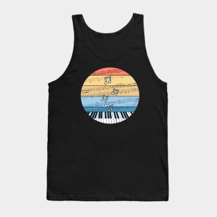 Piano Music Notation Pianist Musician Tank Top